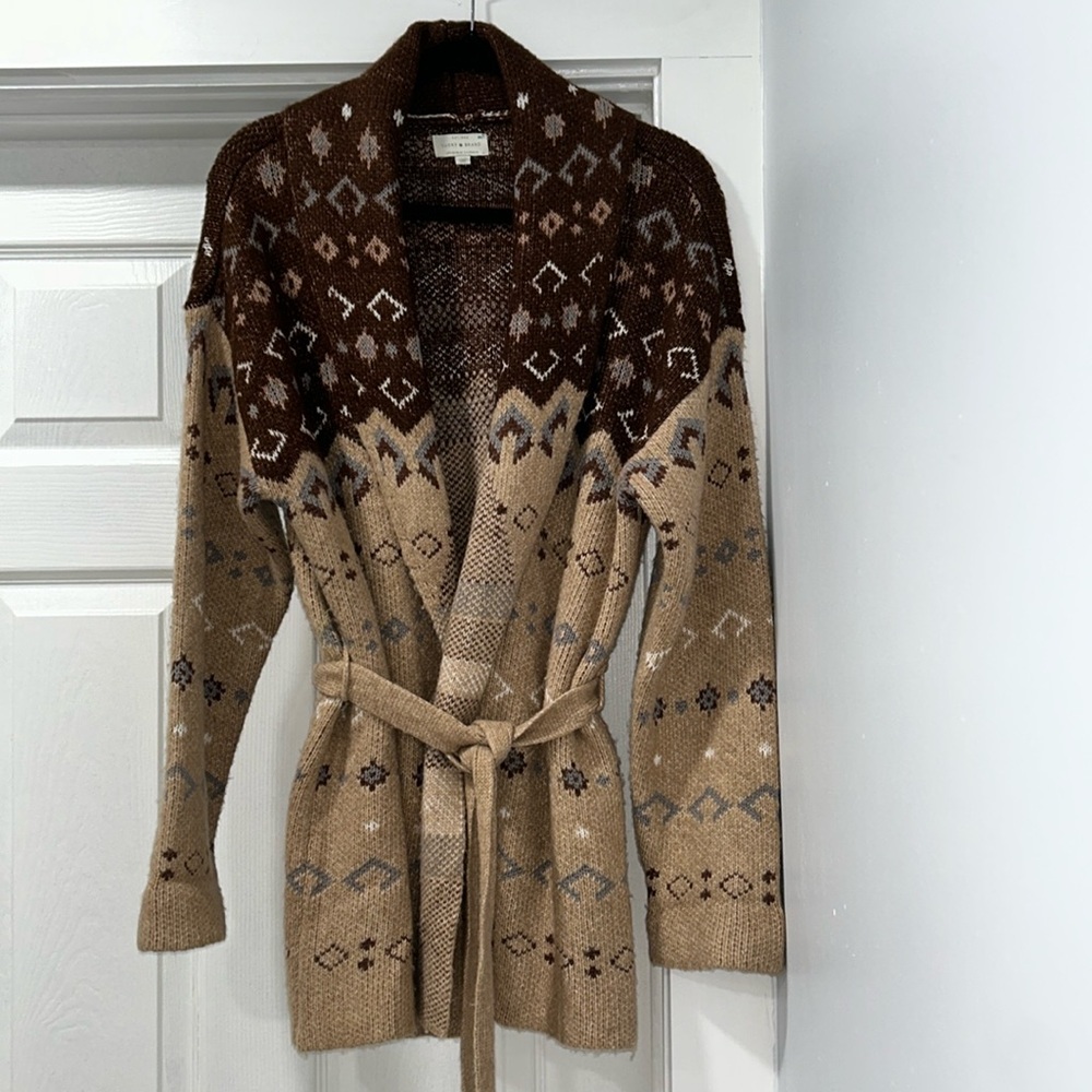 Lucky Brand Long Wrap Cozy Sweater